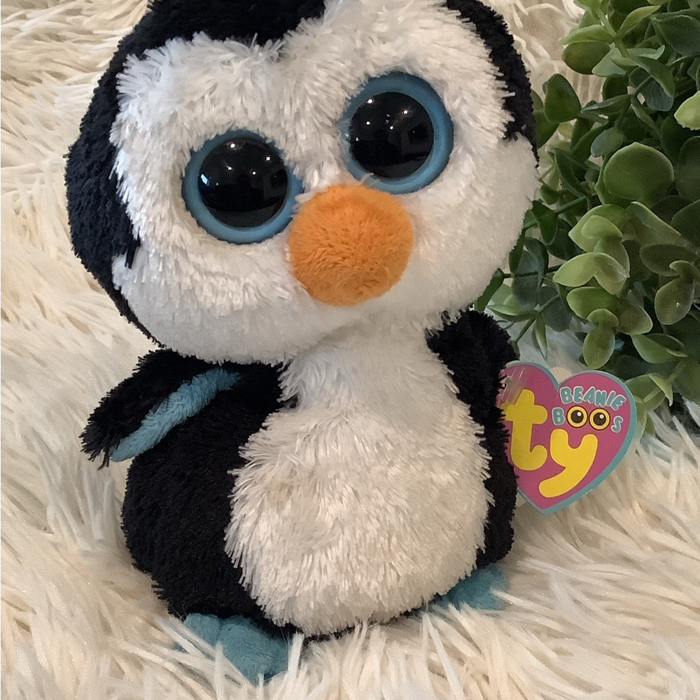 Ty Beanie Boos Black and White Penguin Plush